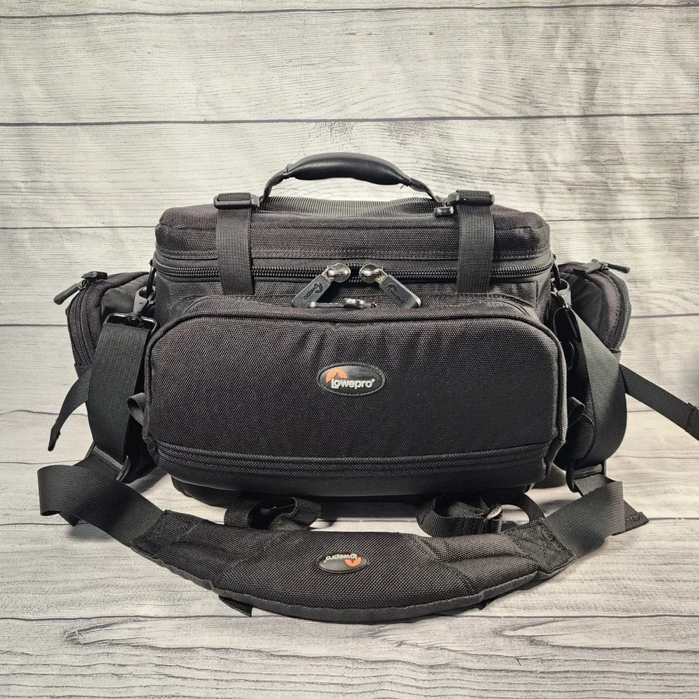 Lowepro Compact AW Camera Bag Black Shoulder Gadget Bag with All Weather Cover